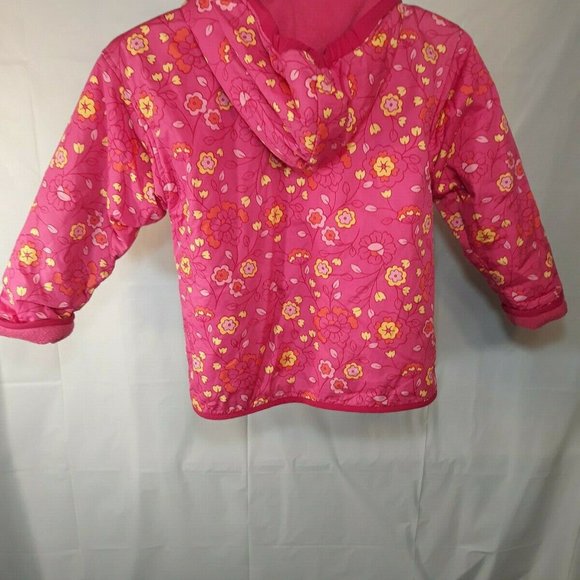 NEW XL GIRLS GYMBOREE PINK FLORAL WINTER JACKET - Picture 10 of 11